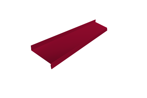 Отлив простой 150 0,45 PE с пленкой RAL 3003 рубиново-красный (2м)