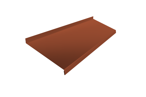 Отлив простой 200 0,45 Drap RAL 8004 терракота (2м)