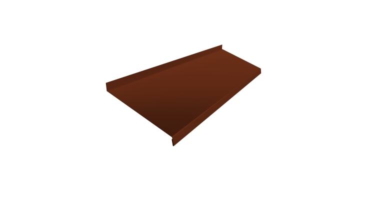 Отлив простой 200 0,45 PE с пленкой RAL 3009 оксидно-красный (2м)