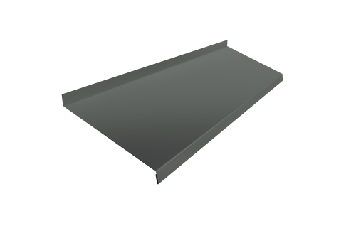 Отлив простой 200 0,45 PE с пленкой RAL 7005 мышино-серый (2м)