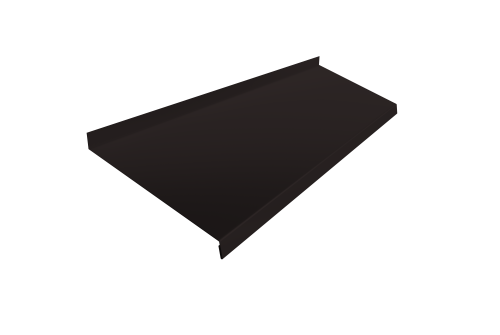 Отлив простой 200 0,5 Velur X RAL 9005 черный (2м)