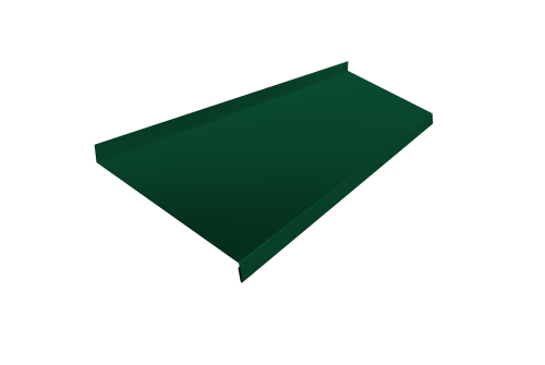 Отлив простой 250 0,45 PE с пленкой RAL 6005 зеленый мох (2м)