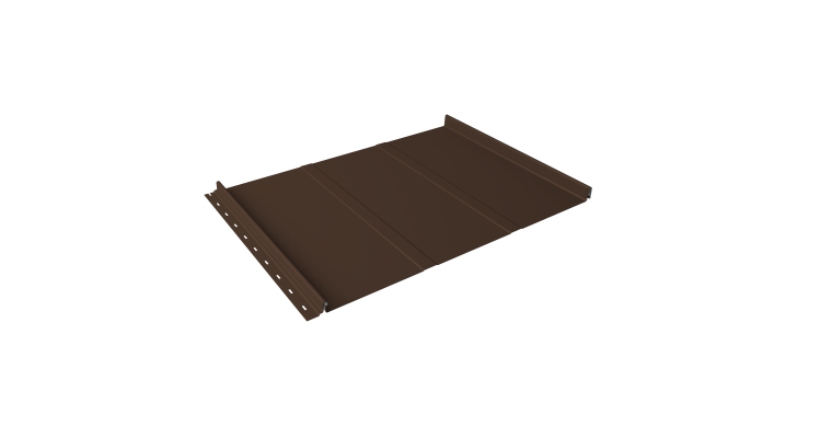 Кликфальц Line Grand Line 0.5 Rooftop Бархат с пленкой на замках RAL 8017 шоколад