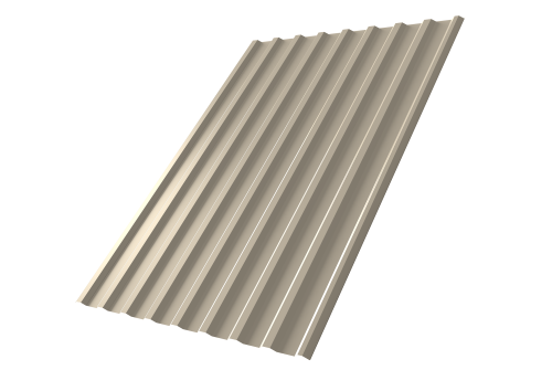 Профнастил С20R 0,5 Satin RAL 1015 светлая слоновая кость