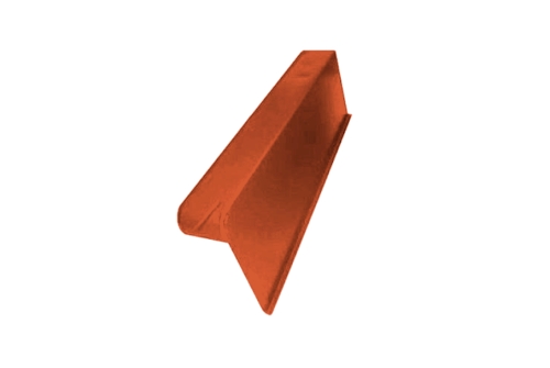 Боковая облегченная черепица правая Braas, красный