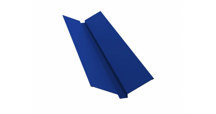 Планка ендовы верхней 115x30x115 0,45 PE с пленкой RAL 5002 ультрамариново-синий (2м)