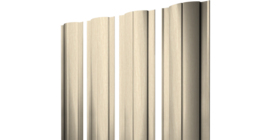 Штакетник Круглый с прямым резом 0,45 Print Elite Milky Wood TwinColor