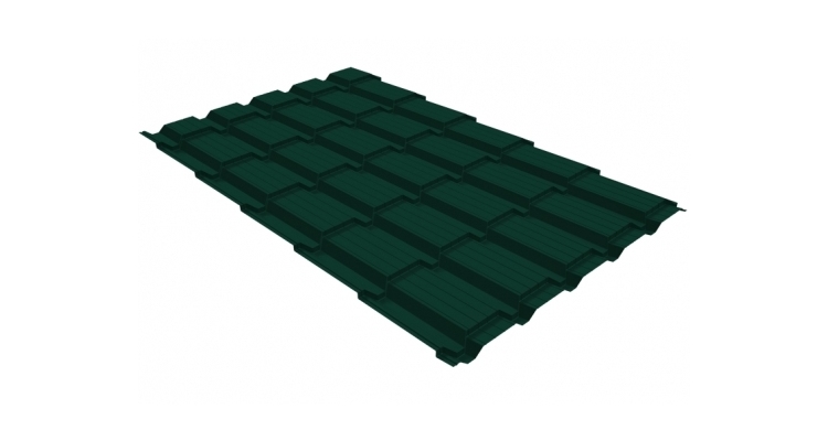 Профиль волновой квадро профи 0,45 PE полиэстер RAL 6005 зеленый мох