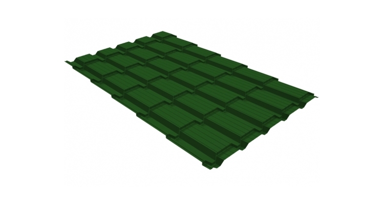 Профиль волновой квадро профи 0,45 Полиэстер RAL 6002 лиственно-зеленый