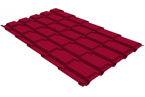 Профиль волновой квадро профи 0,45 Полиэстер RAL 3003 рубиново-красный