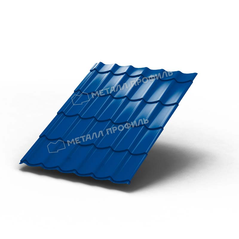 Металлочерепица МП Ламонтерра покрытие Colorcoat Prisma ПРМ-03 ral 5005 лист толщина 0.5 мм