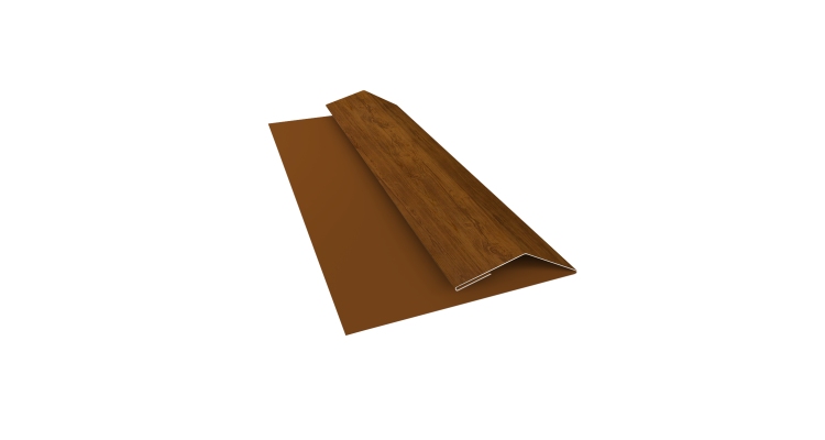 Планка финишная Блок-хаус new 0,45 Print Elite Golden Wood TwinColor (2м)