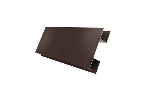 Планка H-образная стыковочная сложная 0,45 PE с пленкой RAL 8017 шоколад (3м)