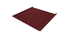 Фальц двойной стоячий Line Grand Line 0,5 Satin Matt с пленкой на замках RAL 3005 красное вино