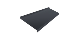 Отлив простой 250 0,45 Drap TR RAL 7024 мокрый асфальт (3м)