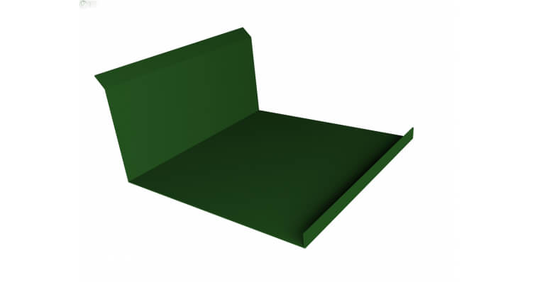Планка примыкания нижняя 20х122х260х15 PE RAL 6002 лиственно-зеленый