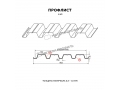 Профнастил Н60 x 845 А ПЭ 01 3005 0,7 мм