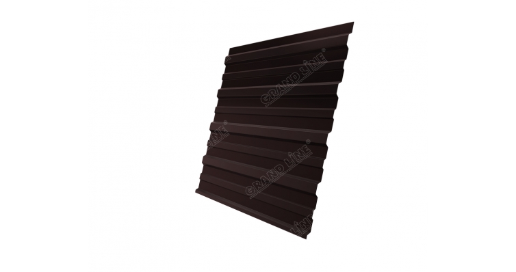 Профнастил С10A GL 0,5 Polydexter RAL 8017 шоколад
