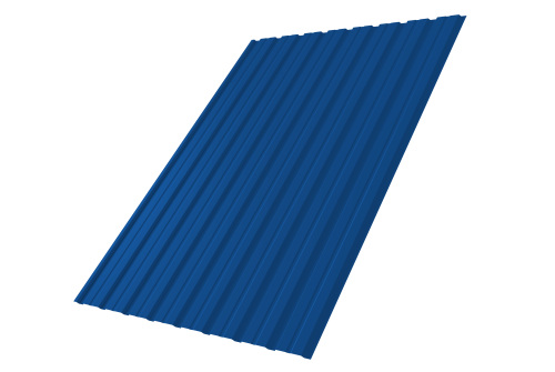 Профнастил С10В 0.5 Satin RAL 5005 сигнальный синий