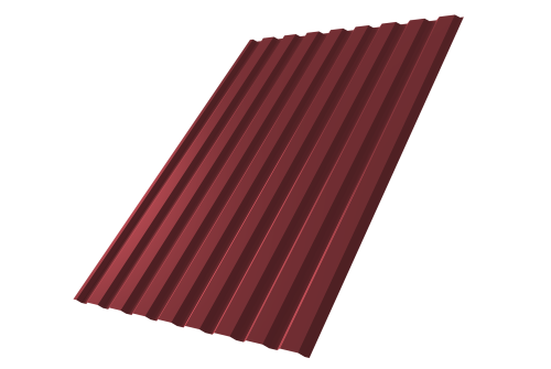 Профнастил С20А 0.45 PE RAL 3005 красное вино