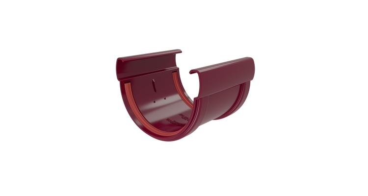 Соединитель желобов Дизайн 135 ПВХ Grand Line зеленый (RAL 6005)