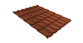 Металлочерепица классик Grand Line 0,45 Drap RAL 8004 терракота