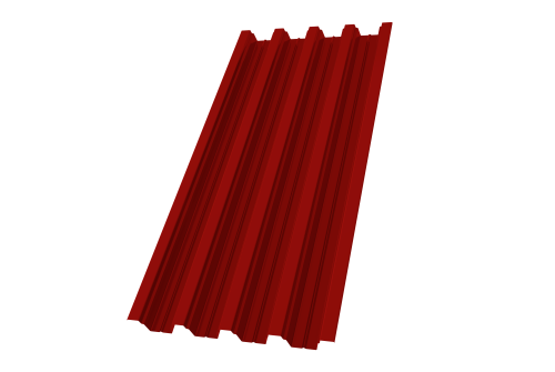 Профнастил Н75R 0,7 PE RAL 3011 коричнево-красный