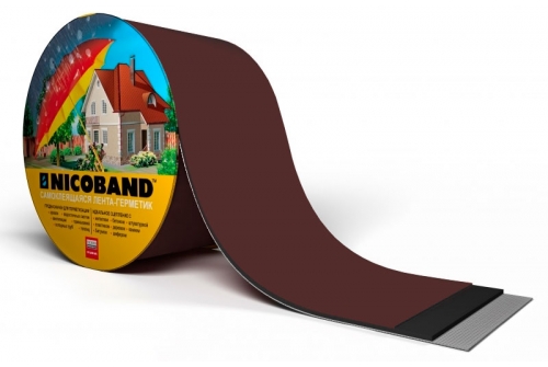 Лента герметизирующая Технониколь Nicoband самоклеящаяся 10м х 15см, коричневая