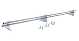 Снегозадержатель трубчатый для фальцевой кровли Optima RAL 9003 3м