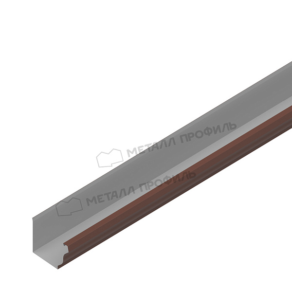 Желоб водосточный Металл Профиль БЮДЖЕТ 120х86х3000 RAL 8017