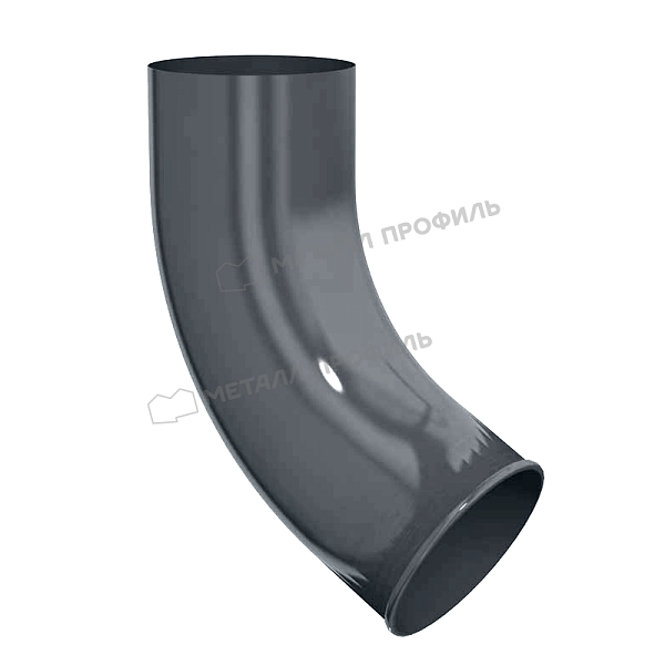 Колено сливное Металл Профиль GS lite D90х60 градусов RAL 7024