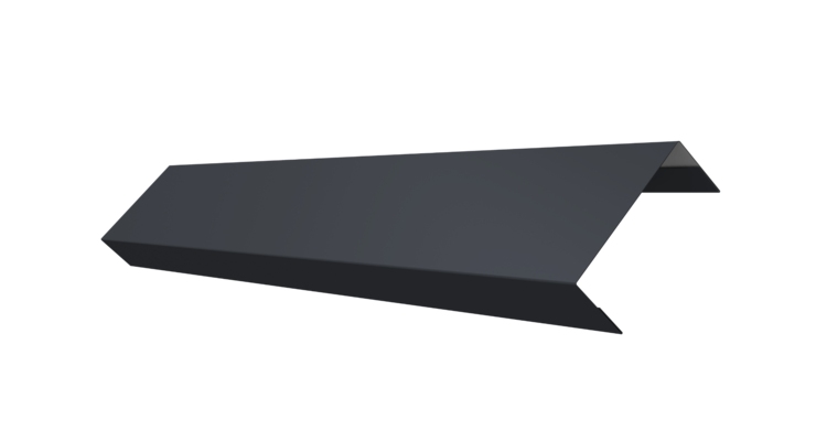 Ламель обратная 50 забора жалюзи Texas 0.5 Satin Matt TX RAL 7024 мокрый асфальт