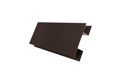 Планка H-образная Экобрус 0,5 Satin Matt RR 32 темно-коричневый (2м)