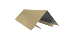 Планка угла внешнего составная верхняя 0,45 PE с пленкой RAL 1014 слоновая кость (3м)