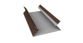 Планка угла внутреннего составная верхняя 0,5 Drap TX RAL 8017 шоколад (3м)