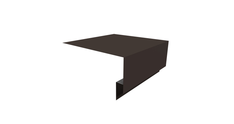 Планка околооконная сложная Экобрус Grand Line 250х75х25 0,45 Drap RR 32 темно-коричневый (3м)