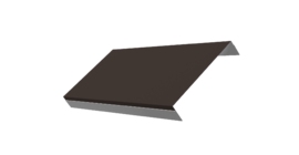 Ламель обратная 150 забора жалюзи Texas 0.45 Drap-double TX RR 32 темно-коричневый