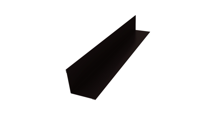Угол внутренний 50х50 0,45 Drap RAL 9005 черный (3м)