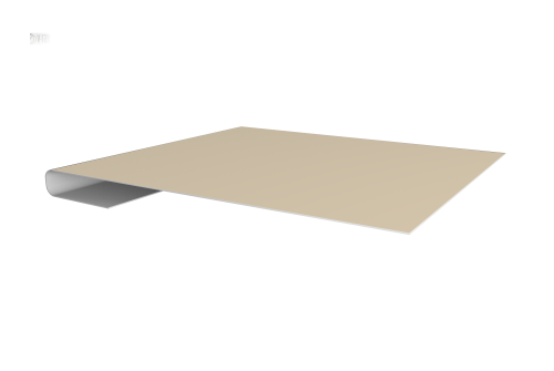 Планка завершающая 0,45 Drap TX RAL 1015 светлая слоновая кость (2м)