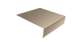 Планка лобовая/околооконная простая 190х50 0,45 Drap TX RAL 1015 светлая слоновая кость (2м)