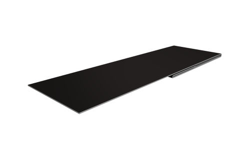 Планка финишная 48х25 0,45 Drap TX RAL 9005 черный (2м)