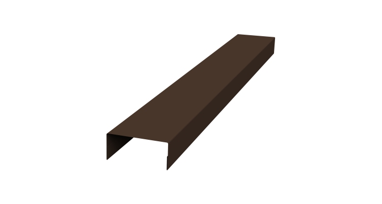 Крышка 45х20 жалюзи Texas 0,5 Satin Matt TX RAL 8017 шоколад (2,5м)