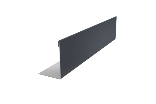 Нащельник 125 Texas 25х35 0,7 PE RAL 7024 мокрый асфальт (L2,0)