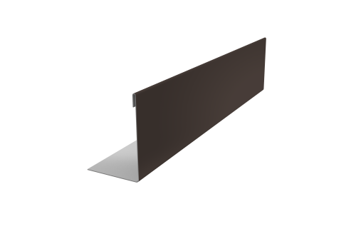 Нащельник 125 Texas 25х35 0,45 PE RR 32 темно-коричневый (L1,8)