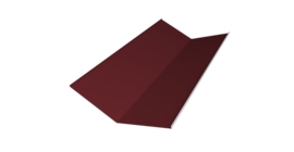 Планка ендовы нижней 300х300 0,45 Drap TR RAL 3005 красное вино (3м)