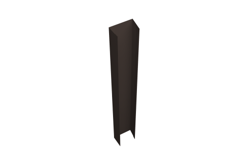 Крепежная планка верхняя Texas 0,5 Satin RAL 7024 мокрый асфальт (1,8м)