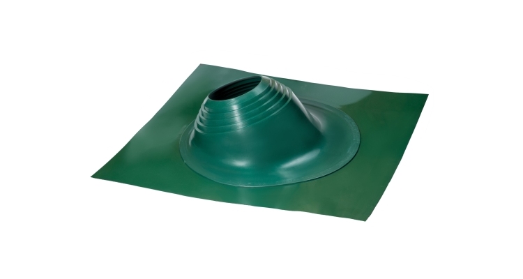 Проходной элемент MF угловой №3.1 (280-460мм) +240 силиконовый (металлический окрашенный фланец) зеленый