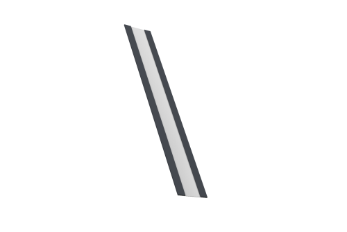 Крепежная планка жалюзи Milan, Milan Slim, Tokyo 0,5 Drap RAL 7024 мокрый асфальт (2м)