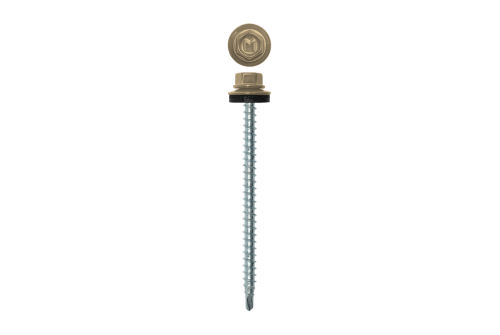 Саморез кровельный Daxmer 4,8х70 RAL 1014 (100) сверло №1