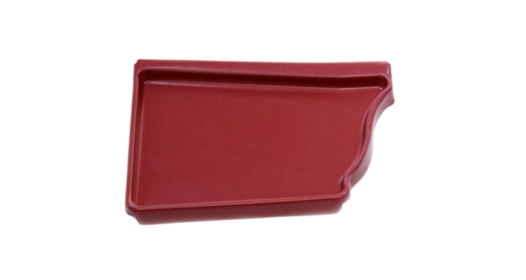 Заглушка левая Vortex 127мм RAL 3005 красное вино